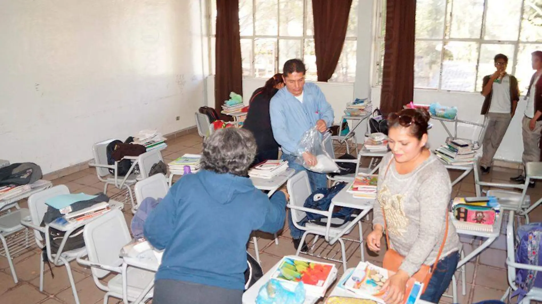 padres en aulas